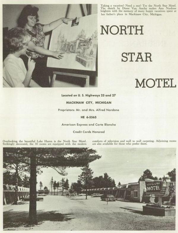 North Star Motel - 1963 Yearbook Ad